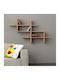 Shelf Wall Halic Natural Beech 150x22x82cm