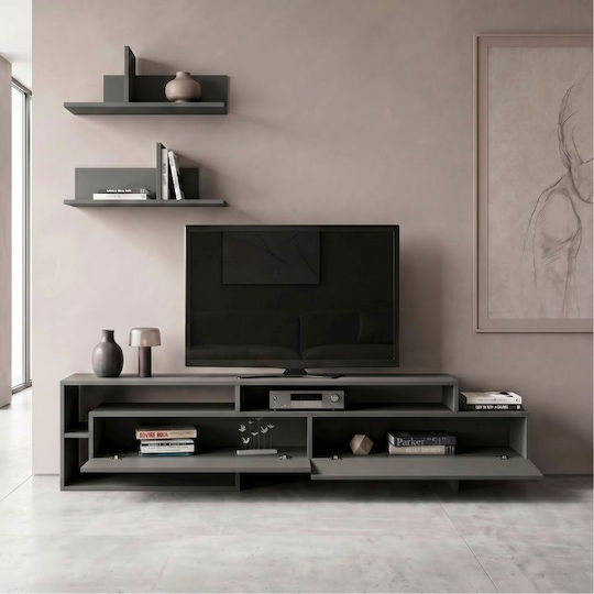 Животно помещение ТВ единица Gara Charcoal Д180xШ29.8xВ42бр