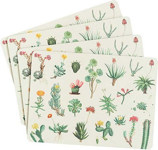 Grupo Erik Botanical Cacti by Kokonote Platzdeckchen Kork Mehrfarbig 29x20cm 4Stück
