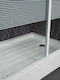 Sanitec A913n Триъгълна Акрил душ 120x80см Бял