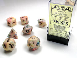 Chessex Festive Zaruri Circus/Negru 27442