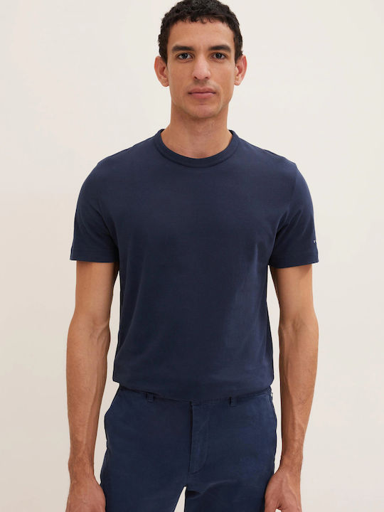 Tom Tailor Men's Short Sleeve T-shirt Navy Blue