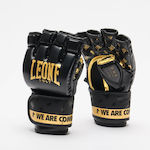 Leone DNA MMA Handschuhe aus Kunstleder Gray