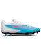 Nike Phantom GX Club FG/MG Low Football Shoes with Cleats Baltic Blue / White / Laser Blue / Pink Blast