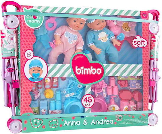 Globo Globo Baby-Puppen-Set Anna & Andrea Für 2+ Jahre