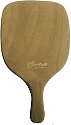 Athlopaidia Strandtennis-Schläger Braun 300gr mit Gerader Handgriff Braun