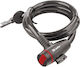 MTX Bicycle Cable Lock with Key Gray