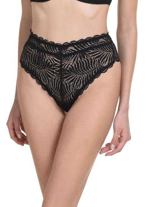 Women's Brazil with Lace Black