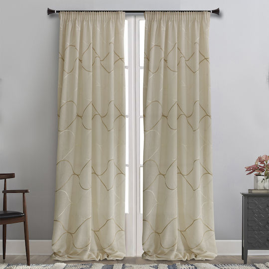 La Maison Blanche Curtain with Pencil Pleat 909325 591 145x280cm