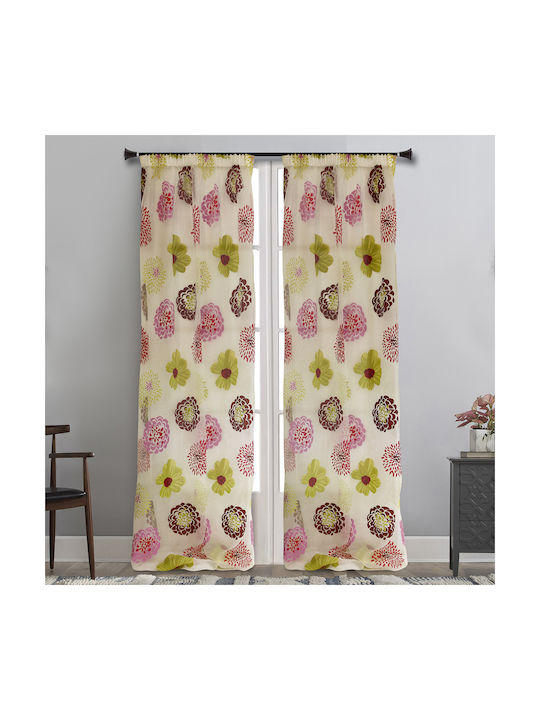 La Maison Blanche Curtain with Pencil Pleat Magina Pink 145x275cm
