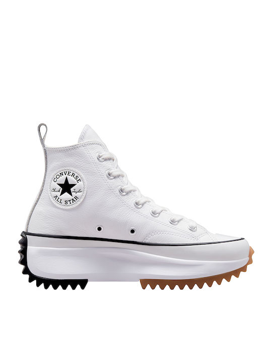 Converse Run Star Hike Flatforms Boots White