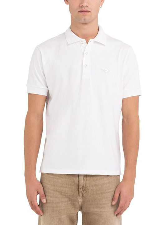 Replay Polo T-shirt Λευκό