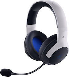 Razer Kaira Hyperspeed PlayStation Ασύρματο Over Ear Gaming Headset με σύνδεση USB Licensed Black/White