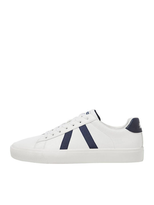 Jack & Jones Adidași Alb Strălucitor / Albastru Jack & Jones Adidași Alb Strălucitor / Albastru