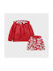 Mayoral Kids Casual Jacket short Double Sided Hooded Red