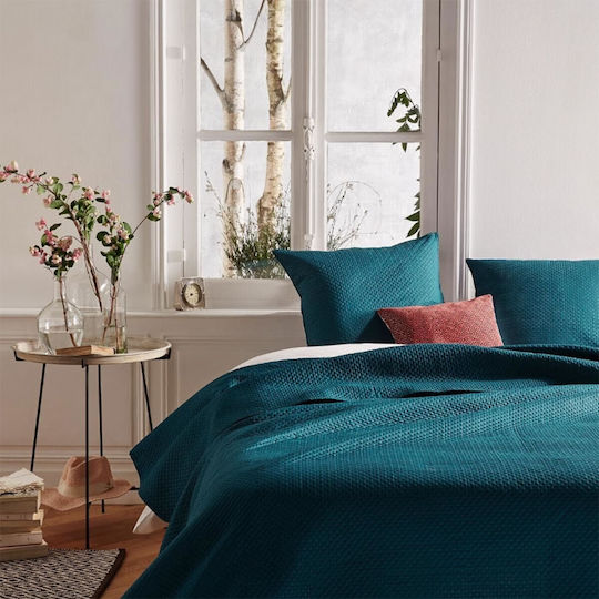 Atmosphera Coverlets Set Super Double Dark Blue 240x260cm 3 Pieces
