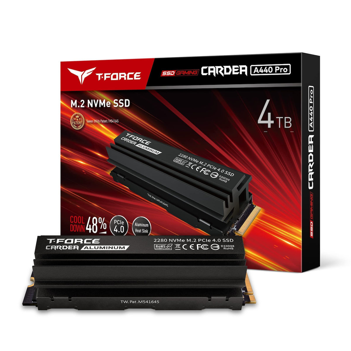 TeamGroup Cardea A440 Pro SSD 4TB M.2 NVMe PCI Express 4.0 ...