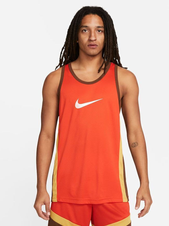 Nike Icon Ανδρική Μπλούζα Dri-Fit Αμάνικη Κόκκινη