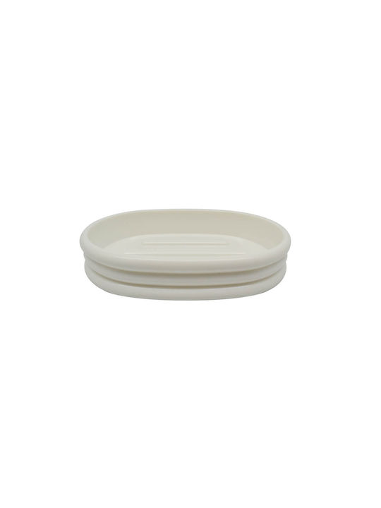 Ankor Plastic Soap Dish Countertop White