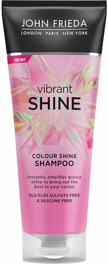 John Frieda Vibrant Shine Sampon de par Reconstrucție/Hrană & Păstrarea culorii pentru Toate Tipurile de păr 250ml