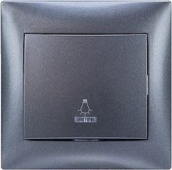 Redled Stinel Complete Wall Push Staircase Button with Frame Gray 28719
