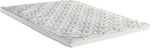 Orion Strom Single Bed Memory Gel Mattress Topper E051 Best Extra Memory Gel with Elastic Straps 90x190x7cm