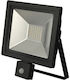 Redled Wasserdichter LED Flutlichter 30W Kaltweiß mit Bewegungssensor IP65