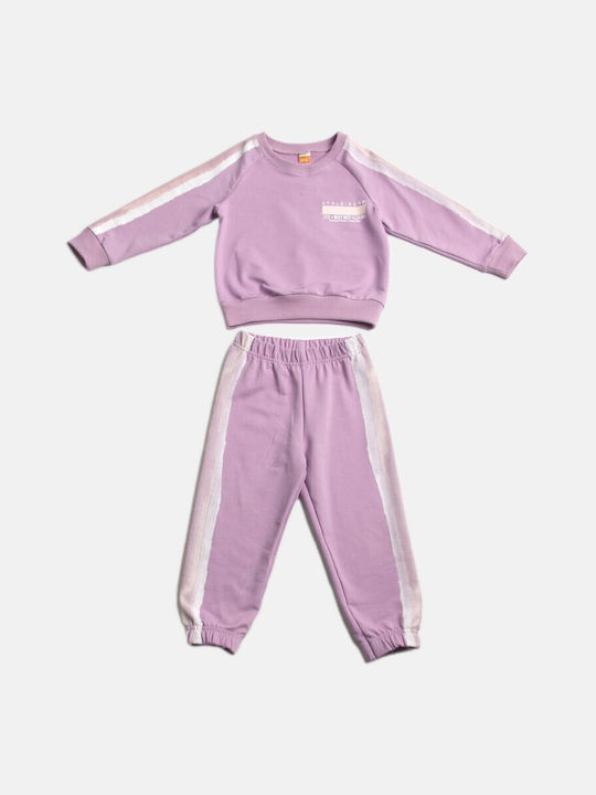 Joyce Kids Sweatpants Set Lilac 2pcs