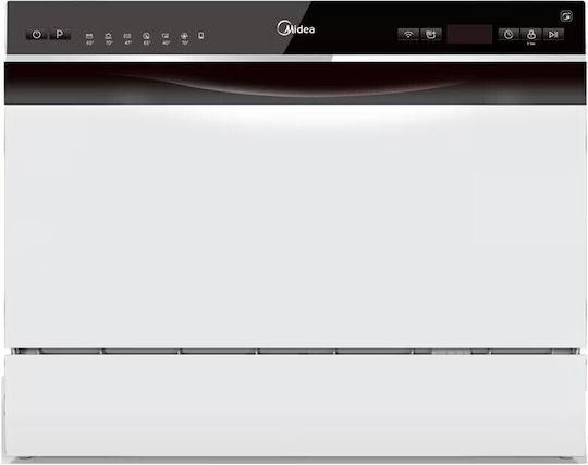 Midea Tischgeschirrspüler mit Wi-Fi für 6 Gedecke B55xH43.8cm Weiß