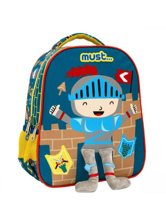 Must Knight with 2 compartments School Bag Backpack Kindergarten Multicolored