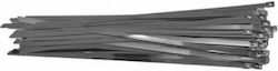 Yato Μεταλλικά Δεματικά Καλωδίων 300mmx8mm σε Μαύρο χρώμα (50τμχ) YT-70582