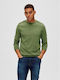 Selected Herren Langarm-Pullover Grün