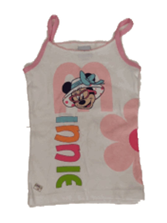 Minerva Minnie Kids' Undershirt Tank Top White