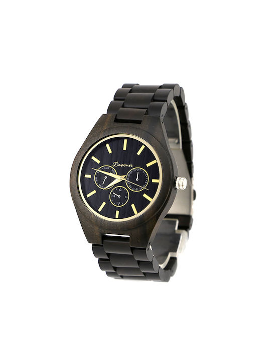 Wooden watch Daponte DAP074E 45mm