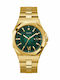 Guess Emperor Men's Watch 42mm Battery with Gold Metal Bracelet