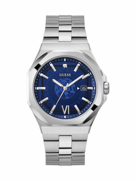 Guess Emperor Men's Watch 41mm Battery with Sil...