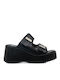 Renato Garini Women's Platform Wedge Sandals Black