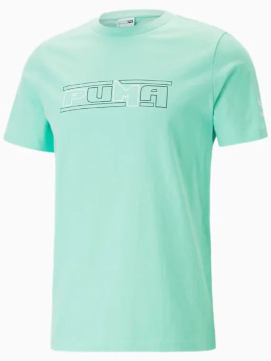 Puma SWxP Ανδρικό T-shirt Mint με Λογότυπο