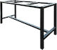 Woodwell Stand Metalic De Masă Negru 170x60x105cm E0684