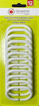 4003000000027 Plastic Bathroom Curtain Rings White 12pcs