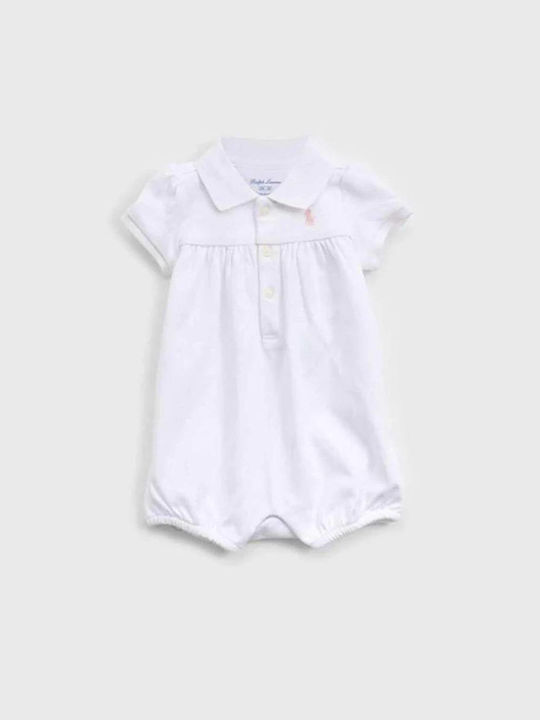 Ralph Lauren Baby Bodysuit Set Short-Sleeved White