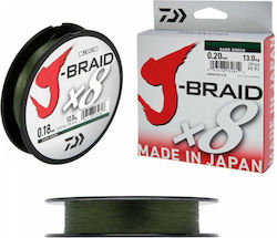 Daiwa J-Braid Χ8 Fishing Filament 300m / 0.28mm / 4kg Daiwa J-Braid Χ8 Fishing Filament 300m / 0.28mm / 4kg
