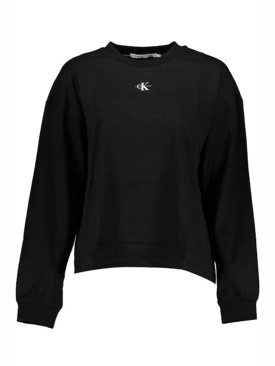 Calvin Klein Women's Long Sweatshirt Black