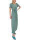 Life Sommer Maxi Kleid Algiers Blue