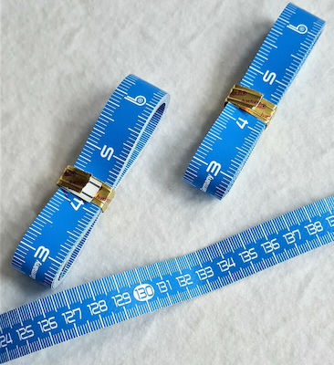 German measuring tape "Trendy" centimeters/inches blue 150cm x 1.8cm code 929-T Hoechstmass