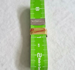 German measuring tape "Trendy" centimeters/inches green 150cm x 1.8cm code 929-T Hoechstmass