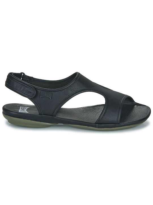 Camper Women's Flat Sandals in Black Color