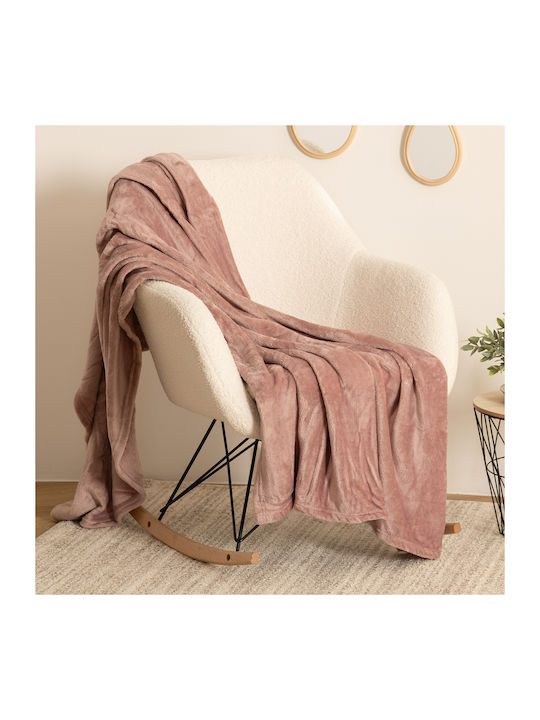 Atmosphera Κουβέρτα Βελουτέ Ημίδιπλη 180x230εκ. Σάπιο Μήλο 156048P