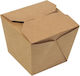 RoisBros Disposable Food Paper Box Kraft 8.5x8.5x9cm 40pcs 441409