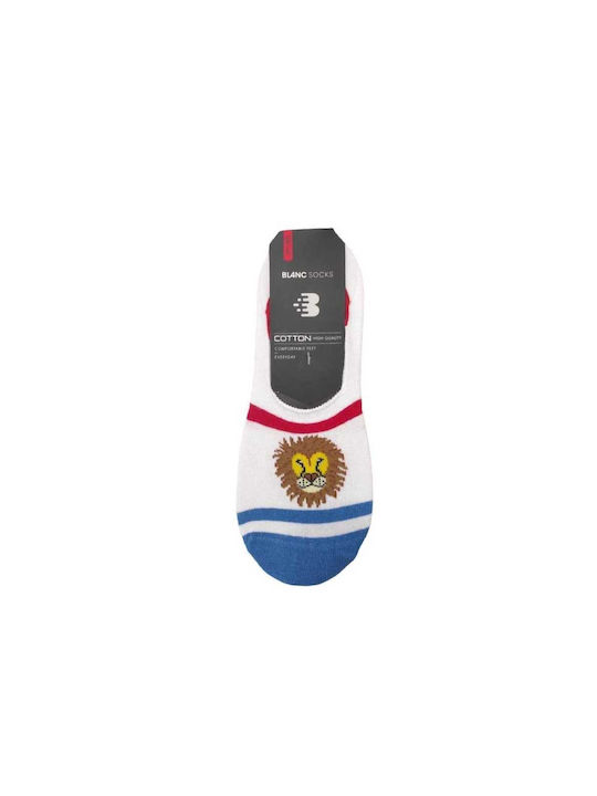 Unisex Socks with Lion design in White color